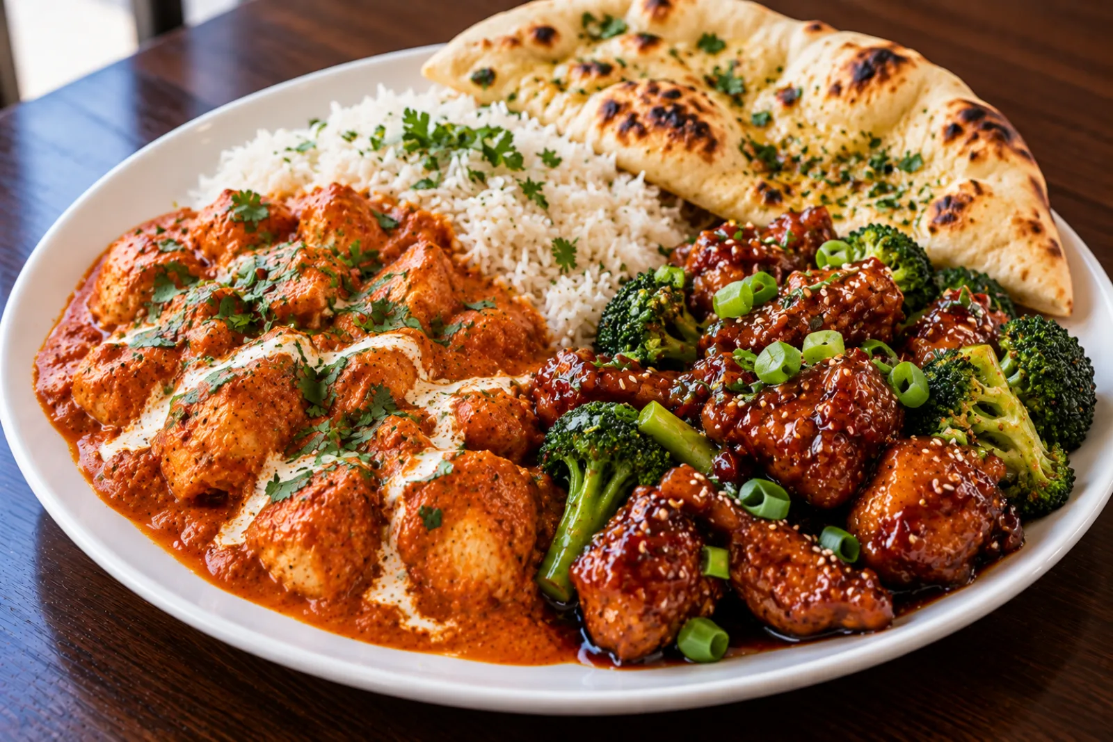 Plated Asian dish